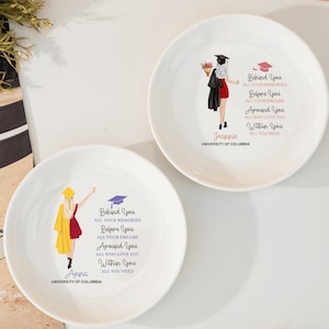 Personalized Graduation Ring Dish,Daughter Class Of 2025,Custom Name Degree Bachelors Masters MBA PHD,Graduation Gifts,Gifts For Friends