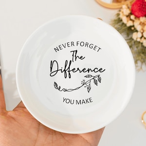 Never Forget The Difference You Make,Thank You Gift,Midwife Gift,Gift For Teacher,Teacher Appreciation Gift,Eng Of Term Gift,Retirement Gift