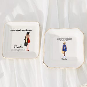 Abitur Geschenk für Sie, Trauzeugin Schmuck für Tochter Klasse von 2025 College- Abschluss Bachelor Masters MBA PHD-Geschenk