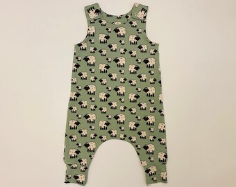 mint green baby grow