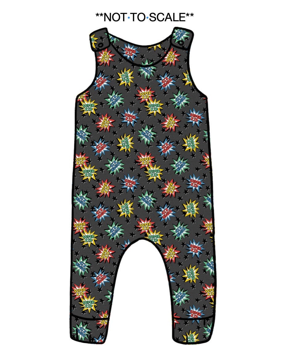 Super Kid Romper Grey Childrens Romper 