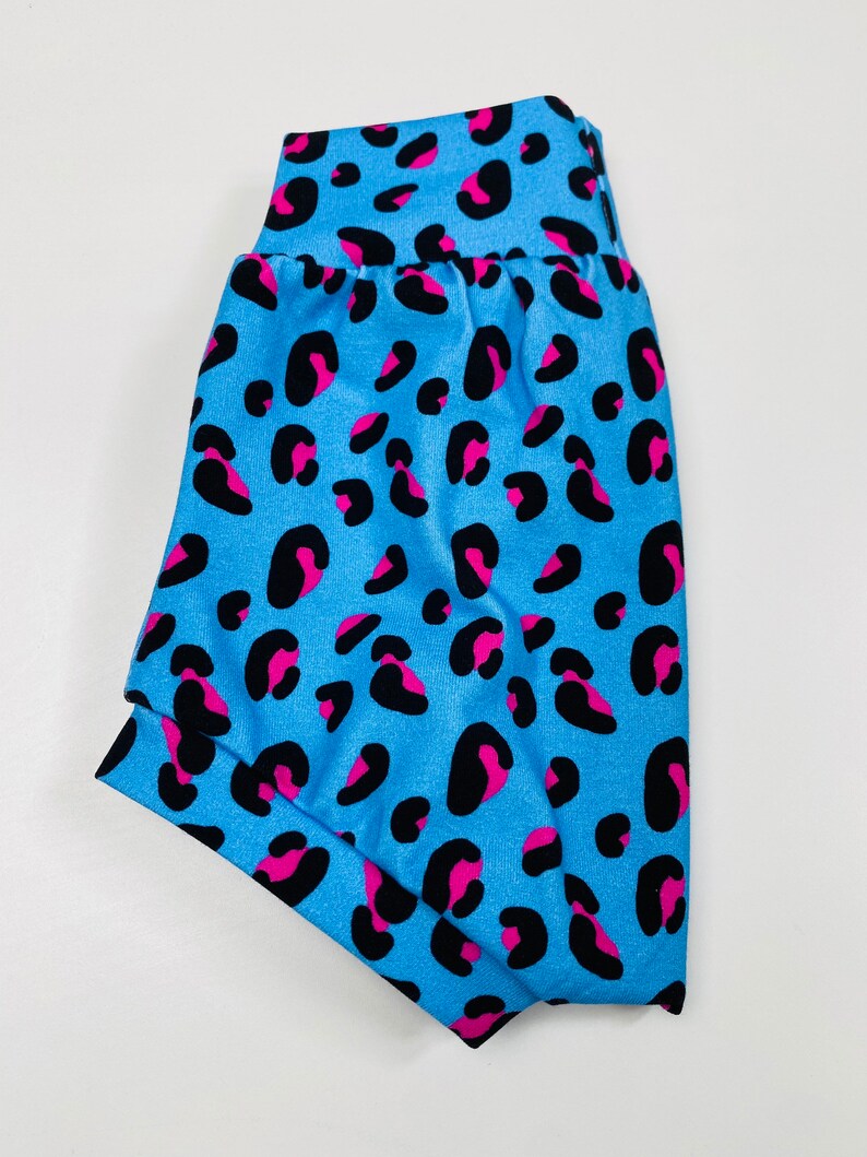 Leopard Print Kids Clothes Blue and Pink Baby Bummies Cute Newborn Baby Clothes Leopard Print Bummies Baby Boy Girl Unisex Summer Shorts
