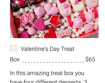 Valentines day treat boxes