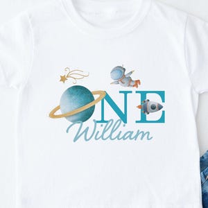 Astronaut Geburtstag Shirt, Astronaut Familie, Raketen Geburtstagsparty, Weltraum Geburtstag, Geburtstag 1, Geschenk für ersten Geburtstag, Weltraumrakete