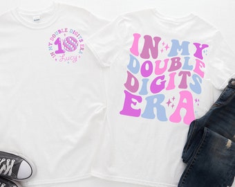 Double Digits Era, Birthday Sweater,  Birthday Shirt 10th Birthday Shirt Girls 10th Birthday Shirt Organic 10th Birthday Shirt