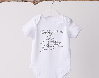 Dad + Me Shirt, First Time Dad Gift, Baby Announcement Gift, Baby Shower Gift, New Dad Gift, I Love My Dad, Baby Announcement Bodysuit