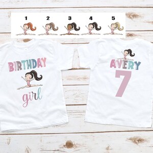 Gymnastik Geburtstags-Shirt, Gymnastik-Geburtstags-Shirt, Einzigartiges Gymnastik-Geburtstags-Shirt, Gymnastik-Thema-Geburtstagsparty