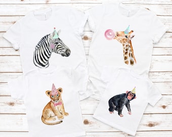Zoo Party Shirt, Party Animal Shirt, Safari Party, Matching Family Shirts, Jungle Birthday RTS0054