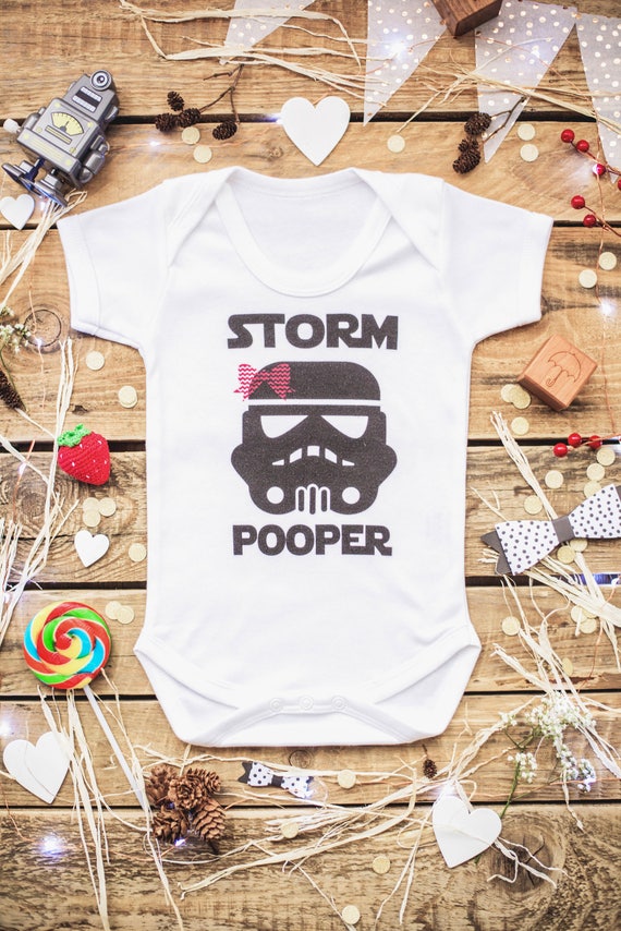Storm Pooper Nerd Baby Girl T Shirt Baby Storm Trooper Nerdy Etsy