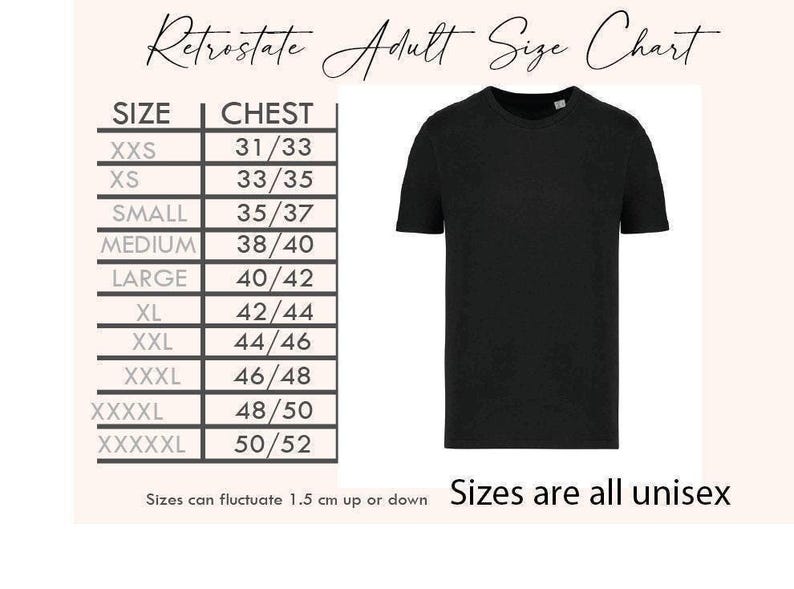 a t - shirt size guide for men and women