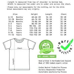 the organic cotton t - shirt size guide