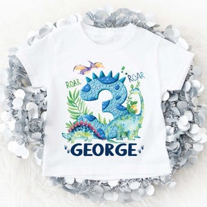 Shirt 3e verjaardag 3 vandaag Kinderkleding Top T-shirt Verjaardagscadeau Baby When I Wake T-shirt dinosaurus peutershirt