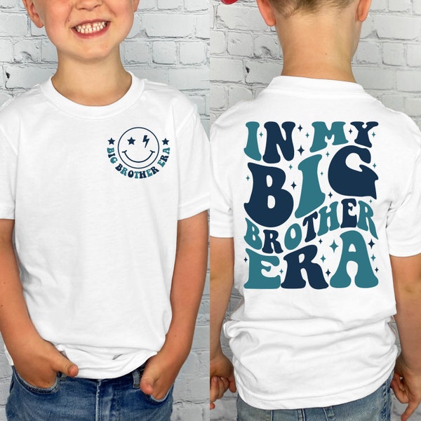 In My Big Bro Era shirt, Big Brother Shirt, Blue Shirt, Big Bro Shirt, Baby Announcement for Brother, Funny Bro Shirt, Future Big Brother