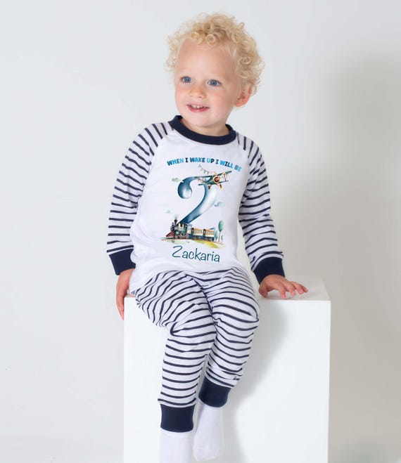 Personalised Birthday Pyjamas for Boys – When I Wake up I Will Be