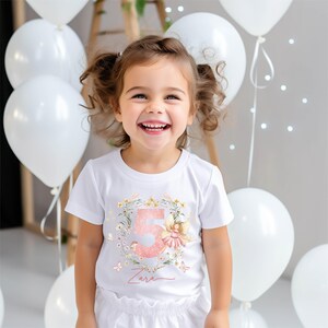 Personalized Fairy 1st Birthday Shirt for Girls | Enchanted Garden Birthday Outfit | Custom Name Tee | Magical Party Gift Idea