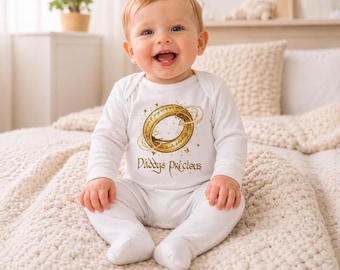 Body bébé fantaisie précieuse de papa - Tenue personnalisée pour nouveau-né geek