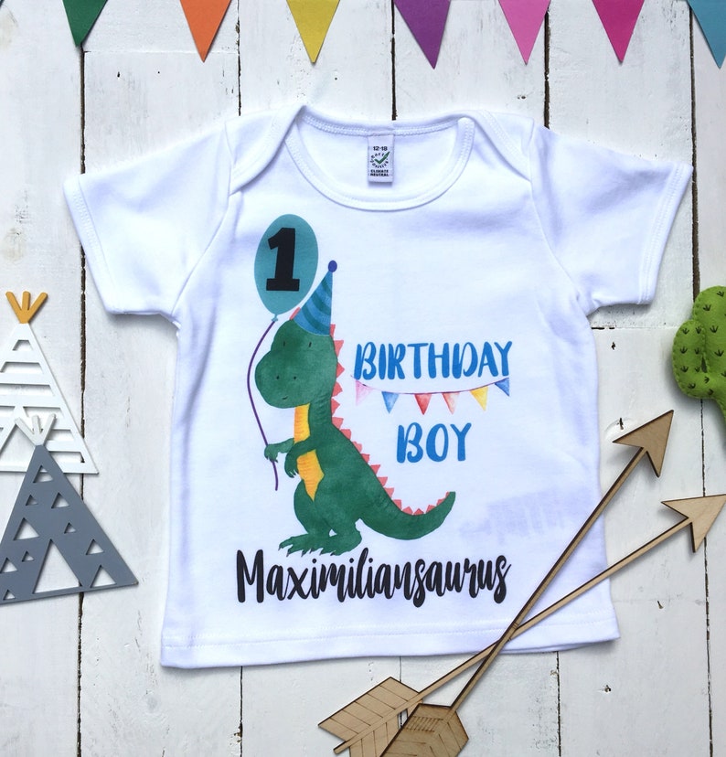 Oneasaurus Birthday Shirt One Year Old Dino Birthday Boy 1 | Etsy