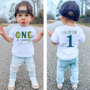 one-a-saurus birthday shirt, dinosaur birthday, boy birthday shirt dinosaur boy shirt, 1st birthday shirt, dinosaur party, Dinosaur boys 1st