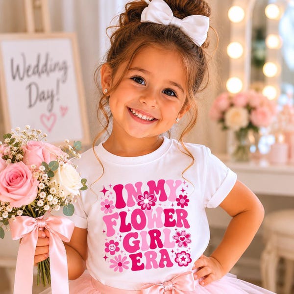 T-shirt « À l’époque où je suis demoiselle d’honneur », T-shirt pour enfant, T-shirt personnalisé pour demoiselle d’honneur, T-shirt pour cortège nuptial, T-shirt pour enfant « Demande en mariage », T-shirt pour cortège nuptial
