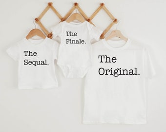 Big Lil Bro, The Original The Sequel The Finale Tee, Little Sis Funny Siblings Day Shirt, Matching Sibling Shirts, Middle Sister, Big Sister
