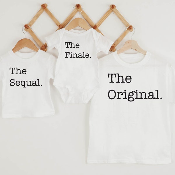 Big Lil Bro, The Original The Sequel The Finale Tee, Little Sis Funny Siblings Day Shirt, Matching Sibling Shirts, Middle Sister, Big Sister