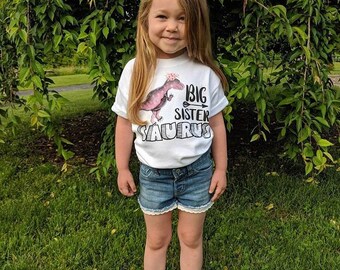 Big Sister Saurus Shirt Baby Annuncio 