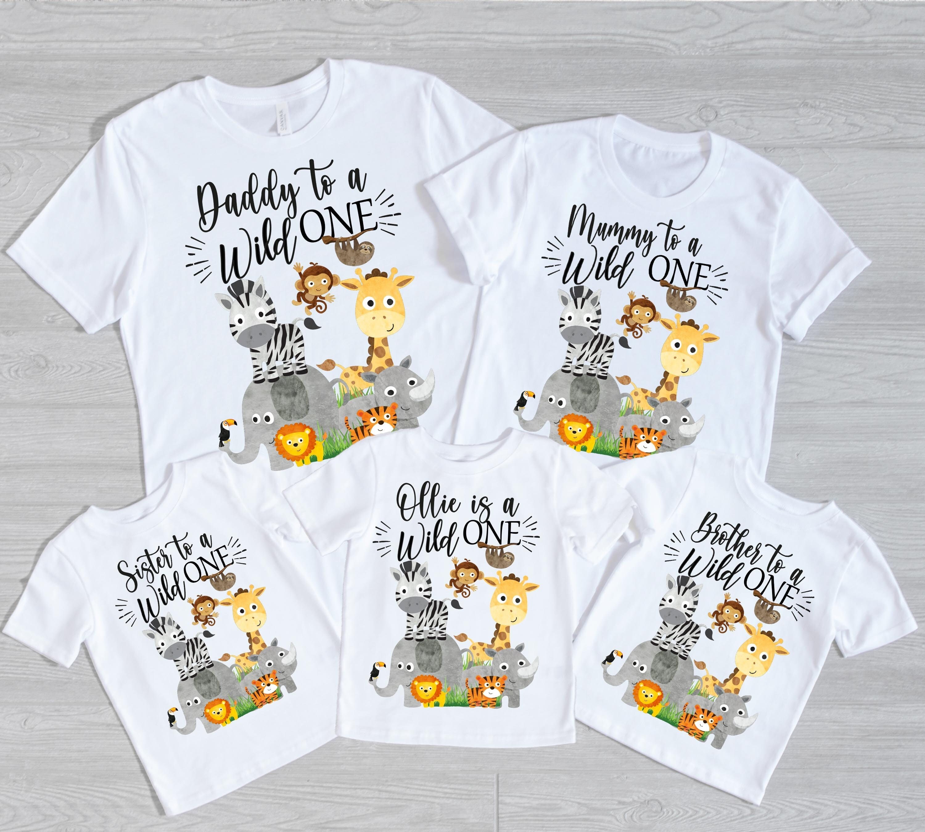 Wild One Family Birthday Family Shirts Birthday Shirts 1st Birthday Any Age Family Matching Shirts Mommy and Me Daddy and Me Etsy