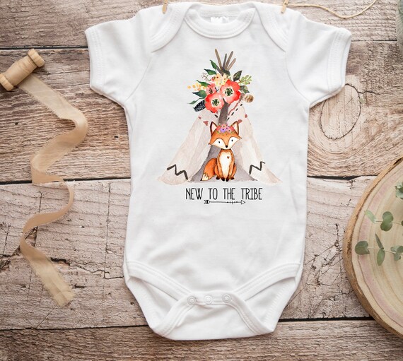 new to the tribe baby girl outfit