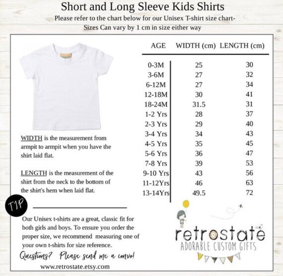 2 year old shirt size
