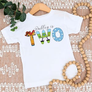 Two Buzz Birthday Shirt, Second Birthday Shirt, 2nd Birthday Shirt, Two inifinity Shirt, Two birthday shirt, Age Three Woody Shirt