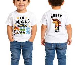 To Infinity and Be One, 1st Birthday Tee,  First Birthday T-Shirt, Space explorer design birthday shirt, space theme birthday