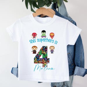 4.Geburtstagskind, 4.Geburtstagskind, 4.Geburtstagskind, 4.Geburtstagskind, 4.Geburtstagsgeschenk, Superheld Party, Superheld, 4.Geburtstagsgeschenk Bild 1