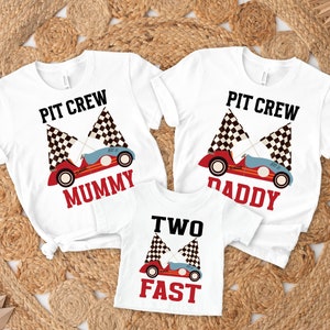 Two fast shirt, racecar birthday shirt, birthday boy shirt, racing shirt, racing car birthday party, race car t-shirt, custom race car