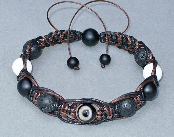 MEN/'S Hematite Silver Gemstone Beads Shamballa Beaded Kabbalah Jewelry Bracelet