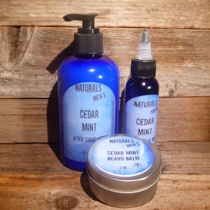 Mens Grooming Kit Aftershave/ Mustache Oil/ Beard Balm- Pick your Scent