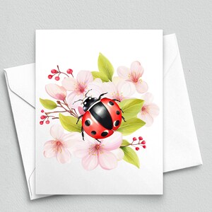 Ladybug's Haven : Cartes de correspondance florales - Cartes de correspondance A2 225