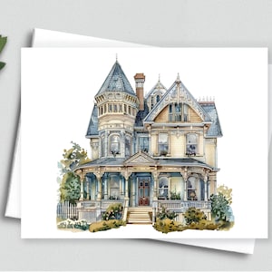 Esplendor victoriano - Hermosa tarjeta de notas para el hogar - Tarjetas de notas en blanco A2 337