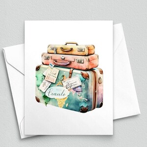 Wanderlust Memories: Tarjetas de notas de viajes vintage - Tarjetas de notas A2 164