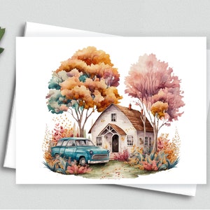Country Retreat: Vintage Charm Notitiekaart - A2-notitiekaarten 152