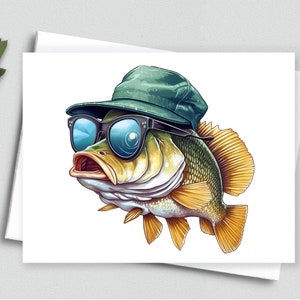 Cartes de correspondance Chill Bass : A Cool Fish - Cartes de correspondance vierges A2 290