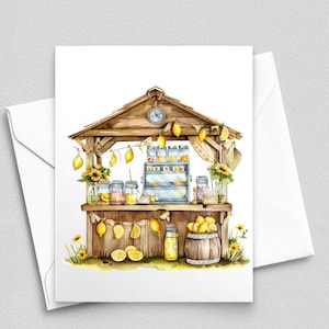 Lemonade Haven : Cartes de correspondance rustiques rafraîchissantes - Cartes de correspondance A2 188