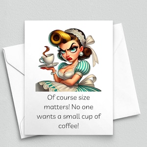 Coffee Attitude - Carton de correspondance café impertinent et sarcastique - Carnets de correspondance vierges A2 345
