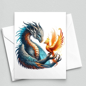 Azure Alliance : Cartes de correspondance Dragon et Phoenix Harmony - Cartes de correspondance vierges A2 288