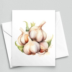 Aglio e alloro: Biglietti per appunti da cucina rustica - Biglietti per appunti vuoti A2 286