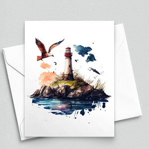 Guiding Light: Lighthouse Serenity Notitiekaart - A2-notitiekaarten 141