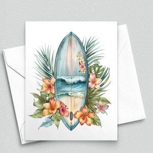 Wave Rider's Paradise : cartes de correspondance vintage planches de surf - Cartes de correspondance vierges A2 264