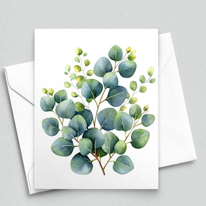 Eucalyptus elegantie: botanische notitiekaarten - blanco A2-notitiekaarten, 254