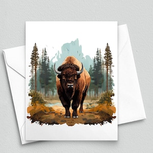 Silent Majesty: Bison in the Wilderness Notitiekaarten - A2-notitiekaarten 243