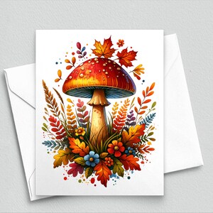 Délice d'automne aux champignons : Correspondances d'automne avec des champignons - Carnets de correspondance vierges A2 447