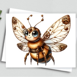 Abeille Steampunk : cartes de correspondance insectes fantaisie - cartes de correspondance vierges A2 414